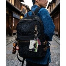 Owlbag Company Owl Bag Vagabond - Musaşi Miyamoto Efsane Samuray Desenli Acrylic Anahtarlık Çanta Süsü