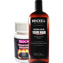 Sh Ticaret Brickell Saçsakal 237ML Erkek Beyazıık Şampuanı + Sıxx Erkeklere Özel Cinselgüç 30 Lu