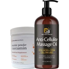 Sh Ticaret Anti-Cellulite Massage Oil  240 ml Masaj Yağı  + Smarter Curcumin Fatburner Masaj Kremi 130 gr