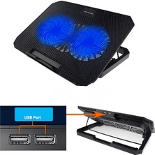 Astraltech Çift Fanlı Sessiz Laptop Soğutucu 17 Inç Uyumlu Yükseltici Stand