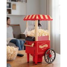 Alemdar Pazarlama Yağsız Popcorn Makinesi Sıcak Hava ile Hızlı Patlatma