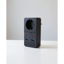 Alemdar Pazarlama 3438 Priz, Termal Akım Korumalı, Cee7 Schuko, USB Type-C