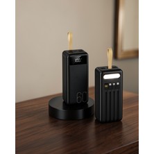 Alemdar Pazarlama Powerbank 60.000 Mah 4 Portlu Uzun Şarj Süreli Dijital Göstergeli