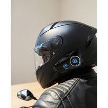 Alemdar Pazarlama Q28 Bluetooth Kask Kulaklık Kamera Su Geçirmez Motosiklet Interkom