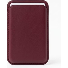 Başkenttekno Iphone Uyumlu Premium Magsafe Mıknatıslı Deri Kartlik & Cüzdan Mıknatıslı Slim Deri Cüzdan