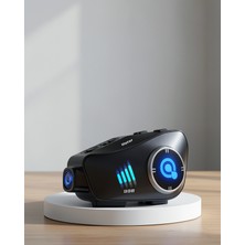 Alemdar Pazarlama Q28 Full Hd Kameralı Motosiklet Kask Kulaklığı, Ipx6 Su Geçirmez