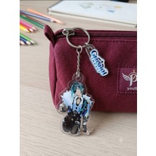 Owlbag Company Owl Bag Genshin Impact Serisi Kaeya Karakteridesenli Acrylic Anahtarlık Çanta Süsü