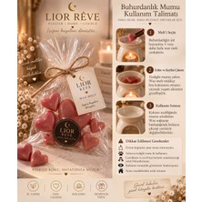 Lıor Rêve Vanilya Kokulu Kalp Wax Melt – Buhurdanlık Mumu – 7 Parça