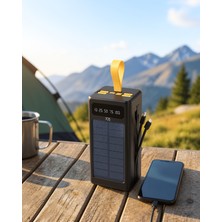 Alemdar Pazarlama Güneş Enerjili Powerbank Dijital Göstergeli Taşınabilir Güç Kaynağı Yeni Nesil