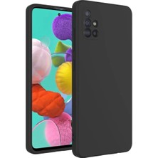 Dolapmix Newface Samsung Galaxy A31 Kılıf Nano Içi Kadife Silikon - Siyah