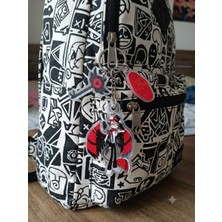 Owlbag Company Owl Bag Hazbin Hotel Husk Desenli Acrylic Anahtarlık Çanta Süsü