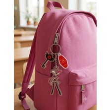 Owlbag Company Owl Bag Hazbin Hotel Serisi Angel Dust Desenli Acrylic Anahtarlık Çanta Süsü