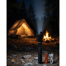 Alemdar Pazarlama RT260 Fener, 60W Led, 9000MAH USB Şarjlı