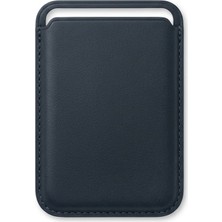 Başkenttekno Iphone Uyumlu Premium Magsafe Mıknatıslı Deri Kartlik & Cüzdan Mıknatıslı Slim Deri Cüzdan