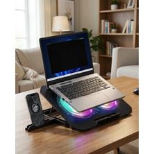 Astraltech Rgb Fanlı Laptop Soğutma Standı USB Girişli Notebook Yükseltici