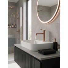Titanium Design Slim Rose Gold Lavabo Bataryası