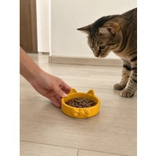 AKM Papyon Model Beton Kedi Köpek Mama ve Su Kabı 16 cm Çap - Bronz