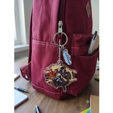 Owlbag Company Owl Bag Genshin Impact Arataki Itto Karakteri Desenli Acrylic Anahtarlık Çanta Süsü