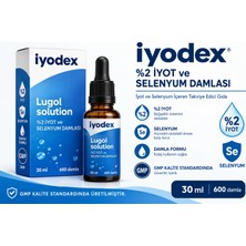Farmafa İyodex %2 İyot & Selenyum Damlası Lugol 30 ML 600 Damla