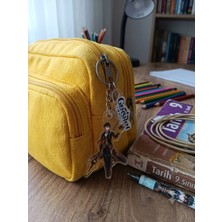 Owlbag Company Owl Bag Genshin Impact Serisi Zhongli Karakteri Desenli Acrylic Anahtarlık Çanta Süsü