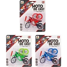 Osman Kızılkaya Kzl Motosiklet DS927 Yedek Teker Vidalı Die Cast Metal+Plastik Parça Kartela 1:18 3+