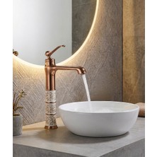 Titanium Design Roma Rose Gold Çanak Lavabo Bataryası