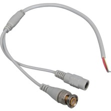 TeknoKapsül PM-12689 Dc Dişi Jacklı 5.5*2.1 mm Uç 30 cm Bnc Güvenlik Kablosu