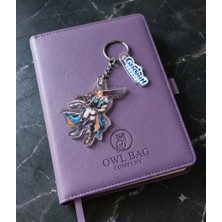 Owlbag Company Owl Bag Genshin Impact Serisi Varka Karakteri Desenli Acrylic Anahtarlık Çanta Süsü