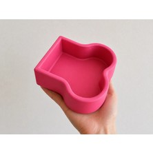 Homestead Kemik Model Beton Kedi Köpek Mama ve Su Kabı - Pembe