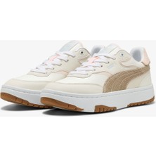 Puma Cali Sylva Elevated Kadın Krem Spor Ayakkabı