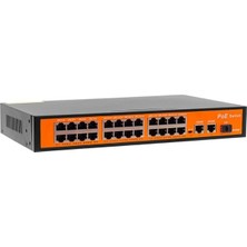 TeknoKapsül POE24FE+2GE+1SFP 300W 10/100 Mbps Ethernet Switch