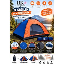 RK Cosmetics 8-10 Kişilik Tam Otomatik Çadır Pratik Kurulum Aile Tatil Çadırı 4 Mevsim