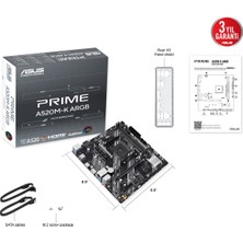 Asus Prıme A520M-K Argb Ddr4 Hdmı-Dp Pcıe 4.0 Am4 Matx