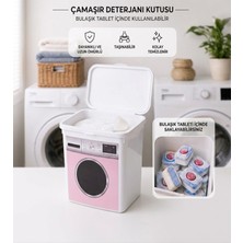 Hane216 6 Litre Makine Desenli Deterjanlık , Kilitli Kapaklı, Saplı Deterjan Düzenleyici