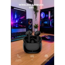 Başkenttekno Bluetooth Kulaklık Kulak Içi Kablosuz Kulaklık G90 Siyah