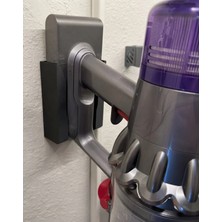 Belirtilmemiş Dyson V11 / V15 Model Uyumlu Duvar Askı Aparatı - Dikey Süpürge Duvar Askı Aparatı - Şarj Cihazı ve Istasyon Tutucu Braket