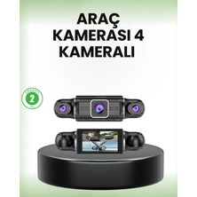 Majeur Gps’li 4 Kameralı Araç Iç Dış Kayıt Siste 1080P Wifi Destekli
