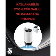 Majeur Damacana Üstü Akıllı Su Pompası | 3 Damacana Kullanım | 4W Güç | Cro USB Şarjlı | Katlanabilir & Taşınabilir