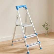 Majeur 2+1 Basamaklı Metal Merdiven 60 cm - 120 kg