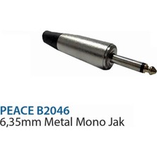 Peace B2046 6,35 mm Metal Mono Metal Jak