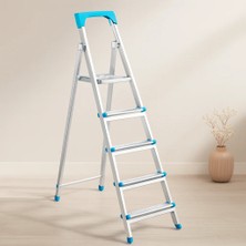 Majeur 4+1 Basamaklı Metal Merdiven 105 cm 120 kg
