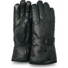 Mustran L-Xl Içi Kürklü Motosiklet Günlük Kullanım Kışlık Eldiveni - Şık Tokalı Stil
