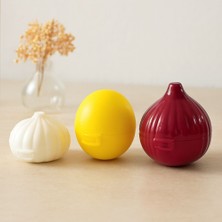 Just Cheap Store 3'lü Renkli Plastik Saklama Kutusu - Limon, Soğan, Sarımsak