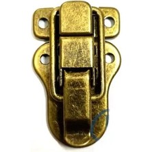 Majeur Sandık, Kutu Klipsi, Ön Kilidi - 48X30MM, Antik, 1 Adet