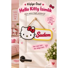 Neo Gift Hello Kitty Isimli Duvar Süsü | Isimli Çocuk Odası Kapı Dekoru | Duvar Dekoru