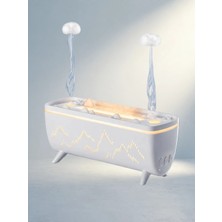 Gees Global Aromaterapi Difüzörü 280 ml LED Işıklı Jöle Yağmur Efektli