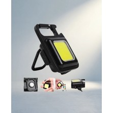 Gees Global Kompakt USB Type-C Şarjlı LED Mini Anahtarlık Fener 1000 Lümen