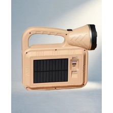 Gees Global Taşınabilir Solar Alev Işığı Cob Teknolojili 1 Adet Kamp Lambası