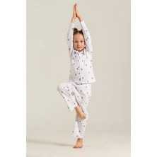 Veraura Lifestyle Rolypoly RP3913-G Kız Çocuk Gömlek Pijama Takım