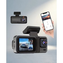 TKÇ Full Hd 3 Kameralı Araç Dvr 1080P Ön Hd Arka Iç Kamera